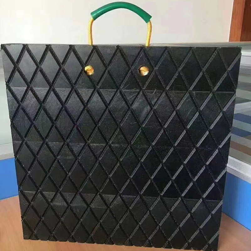 Blocos de apoio para estabilizadores de gruas