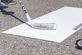 Almofada plana de tiro para prática de hóquei no gelo HDPE