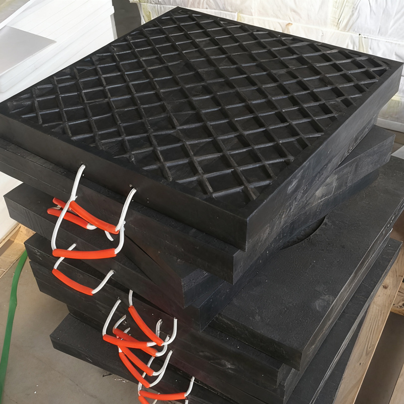 Almofada estabilizadora em polietileno para grua