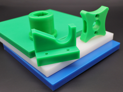 Peça maquinada em UHMWPE