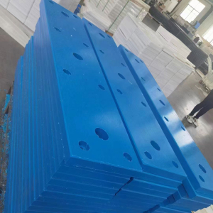 Cor azul cortada no tamanho do bloco UHMWPE